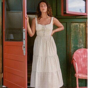 Christy Dawn Adele Dress in Strawberry Creme size L